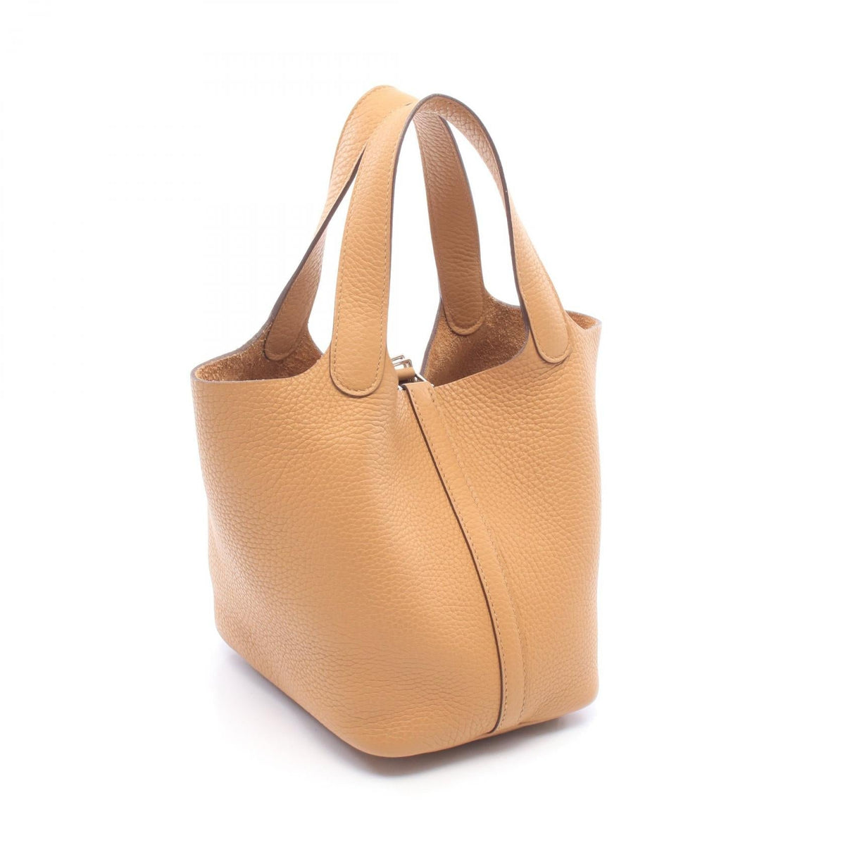 HERMES Picotin Lock PM HandbagBiscuit Biscuit Brown Taurillon Clemence leather�Taurillon Clemence 2120100038647