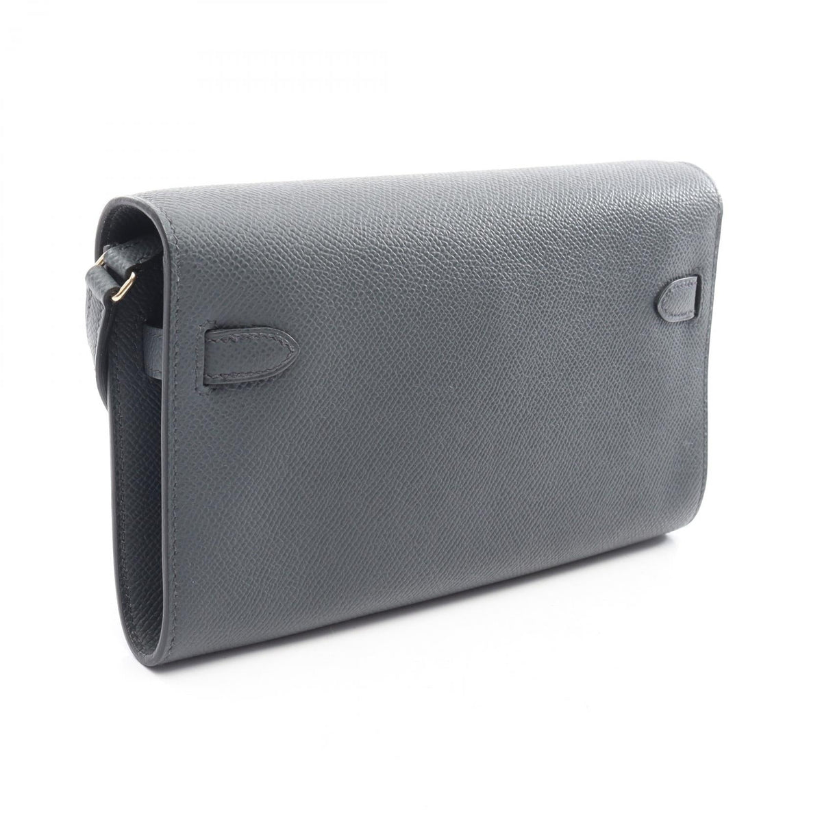 HERMES Kelly Long To Go Gris Misty Shoulder Bag Gray Epsom Other Epsom 2106800645217