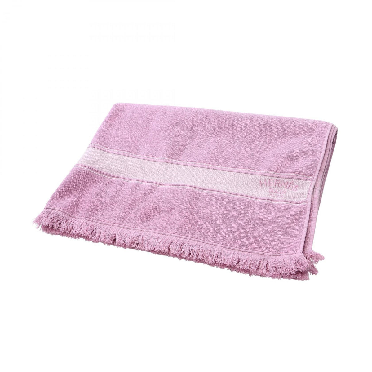 HERMES Yachting Beach Towel Bath Towel Chardon towel Purple cotton 2107400260398
