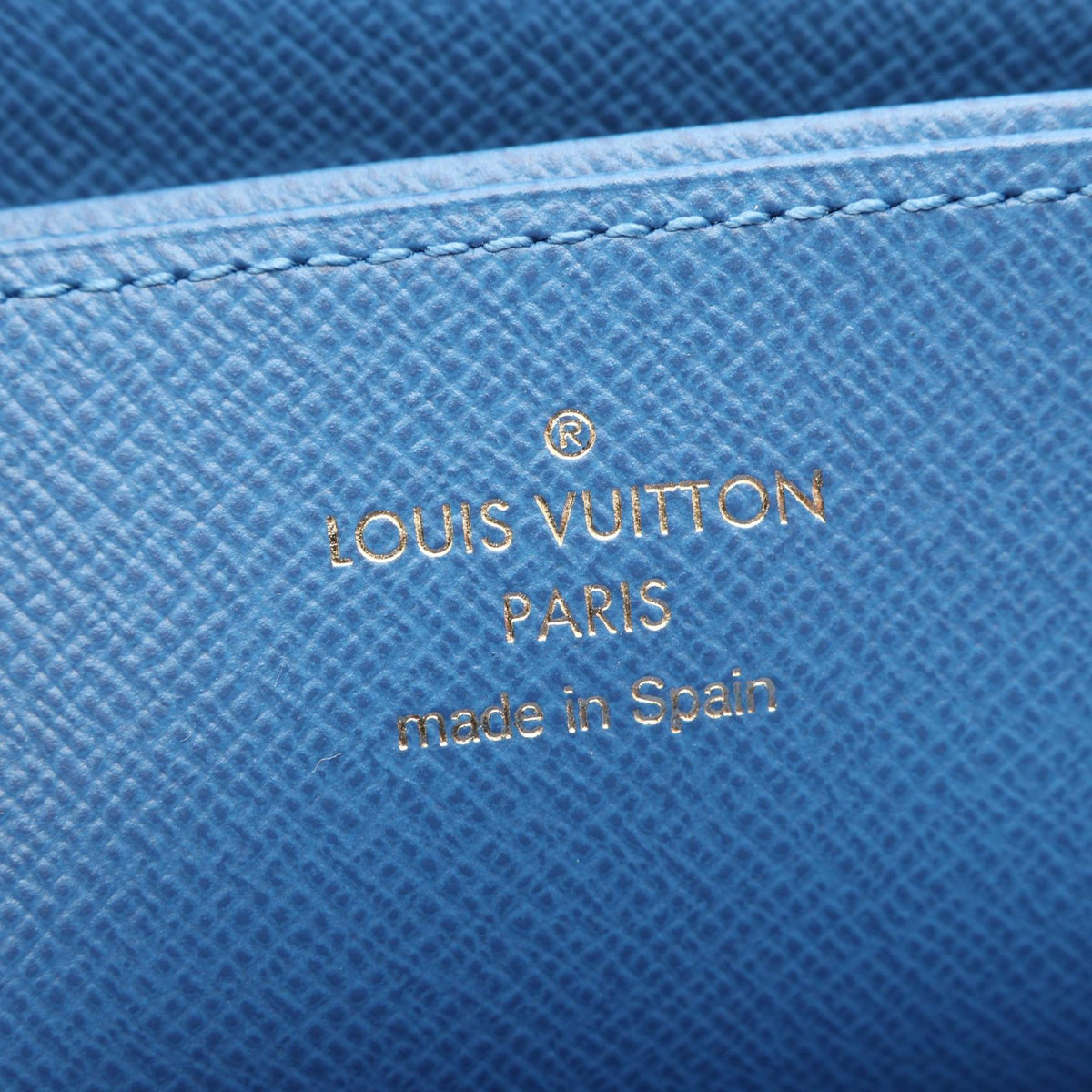 LOUIS VUITTON Zippy Wallet Monogram Blue Jean Brown Around long wallet M63894 2101220065256