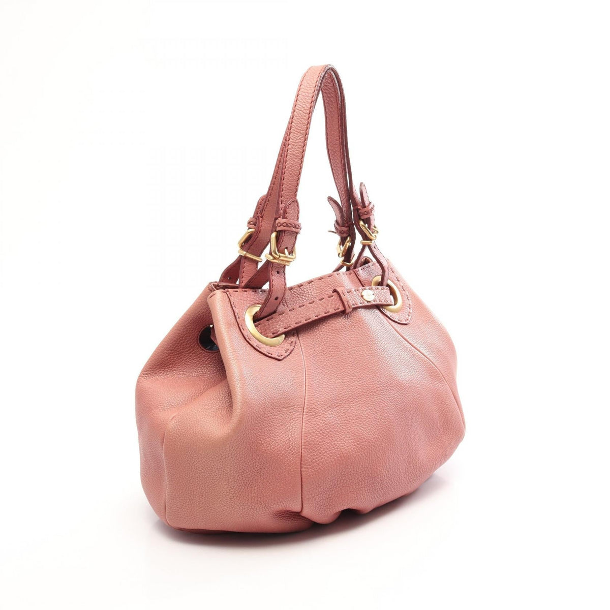 FENDI Selleria Tote Bag Pink leather 2101220173845