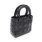 Dior Lady Christian Dior Mini Cannage 2WAY Handbag Black leather 2101220158590