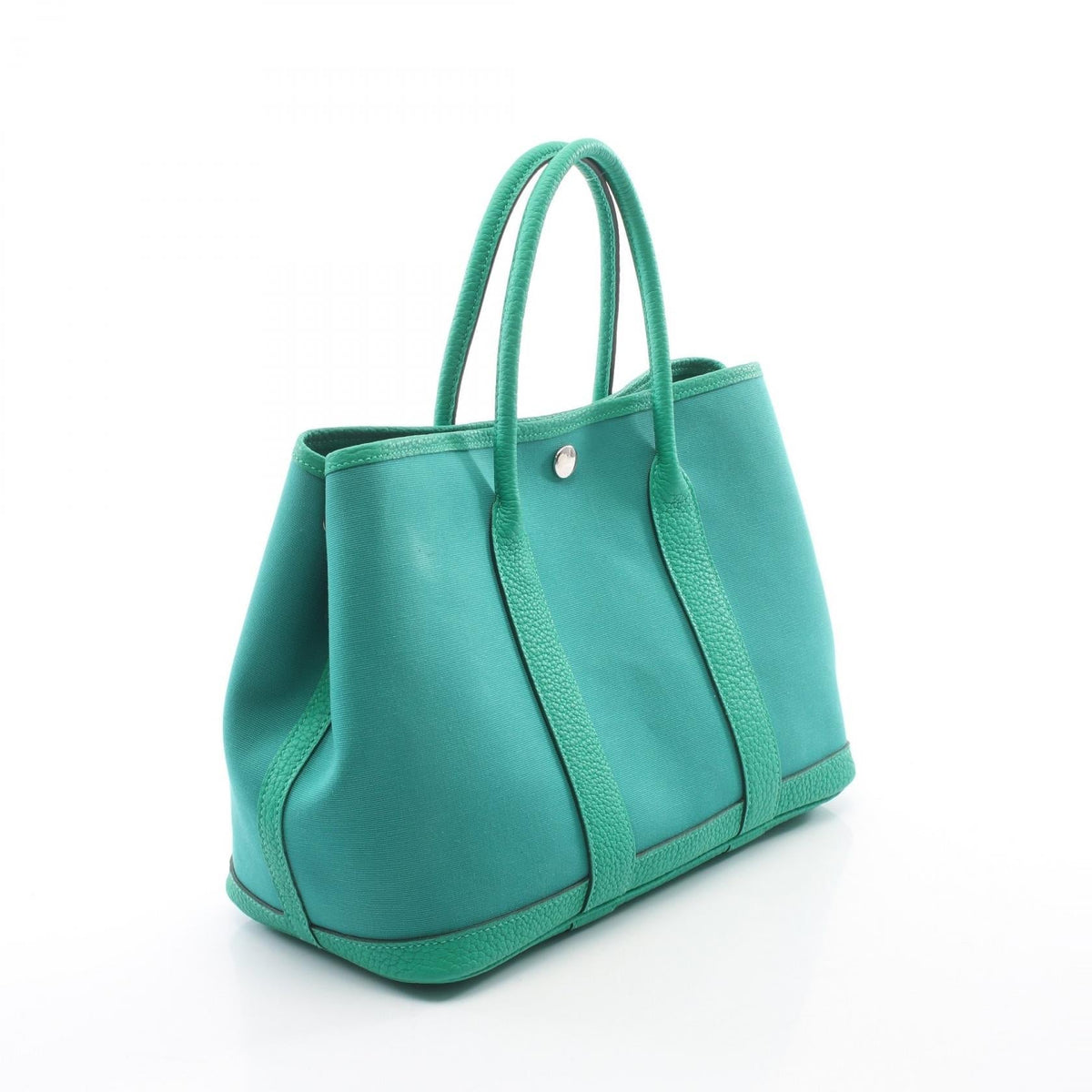 HERMES Garden party TPM Tote BagMenthe Menthe Green Toile officier Other Toile officier / Negonda leather 2104102544559