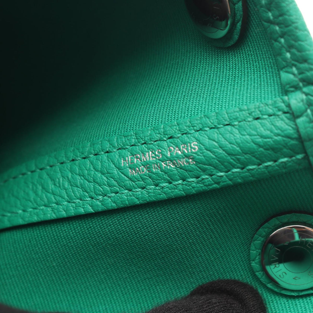 HERMES Garden party TPM Tote BagMenthe Menthe Green Toile officier Other Toile officier / Negonda leather 2104102544559