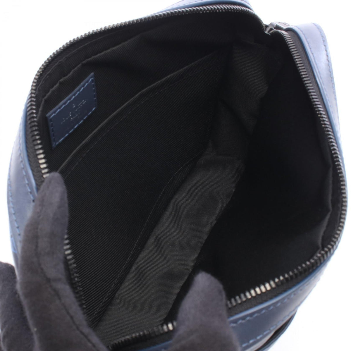 LOUIS VUITTON Duo Messenger Monogram Shadow Navy Shoulder Bag M45730 2107601183014