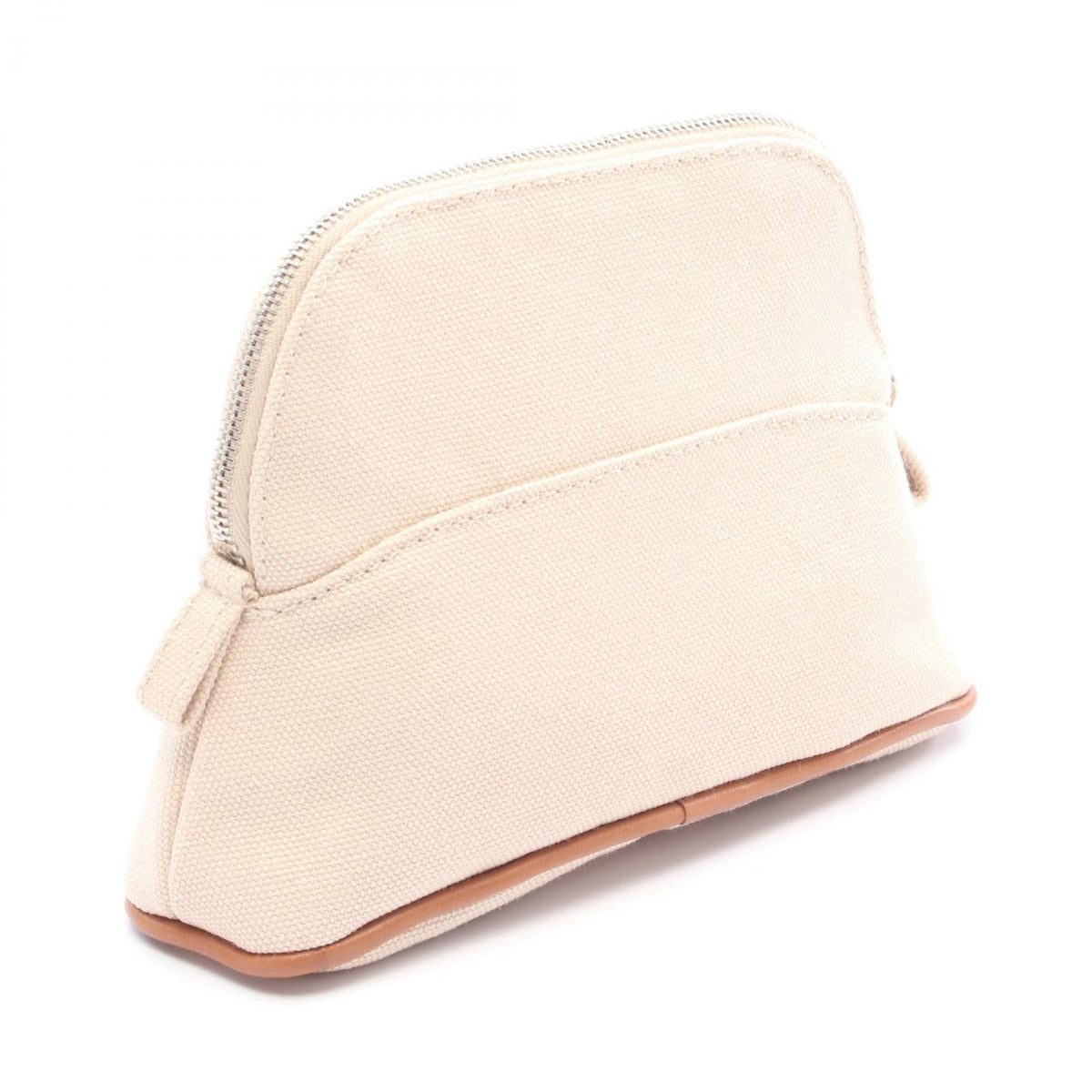 HERMES Bolide Pouch 15 Mini PouchNatural Natural Beige/Brown canvas leather 2107601107799