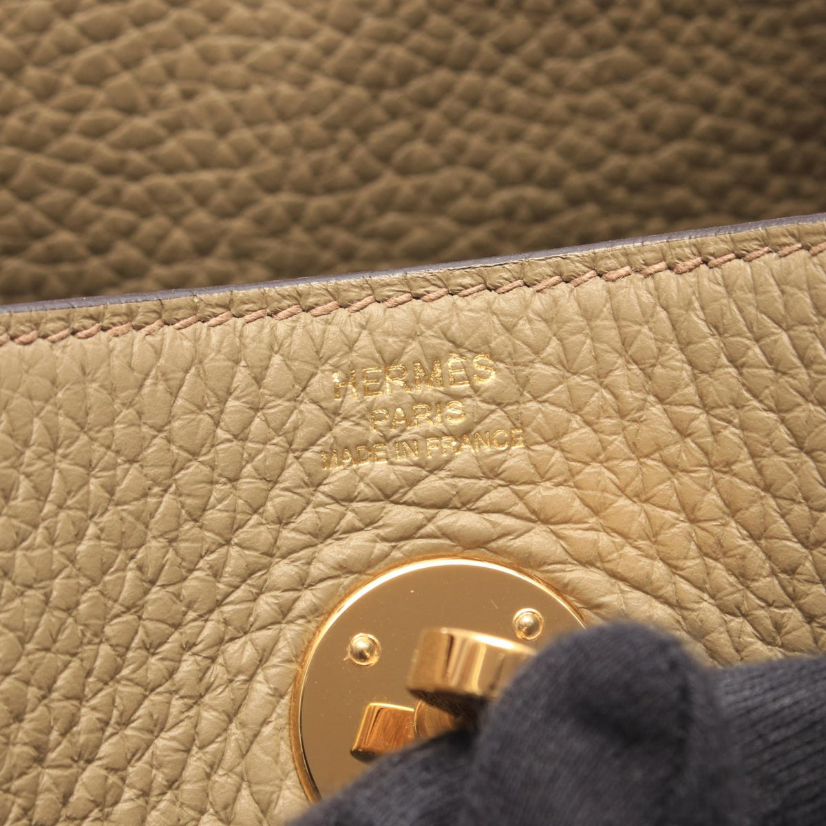 HERMES Lindy 26 Beige Marfa Shoulder BagBeige Beige Beige Taurillon Clemence Other Taurillon Clemence 2104102541527