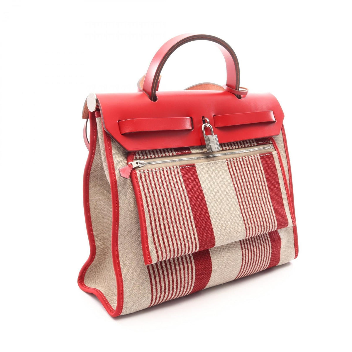 HERMES Herbag Zip PM H Vibration Bordeaux Ficelle 2WAY HandbagBordeaux Bordeaux Bordeaux/Beige Vache leather hunter Other�Toward Camp / Vache leather Hunter 2106800645286