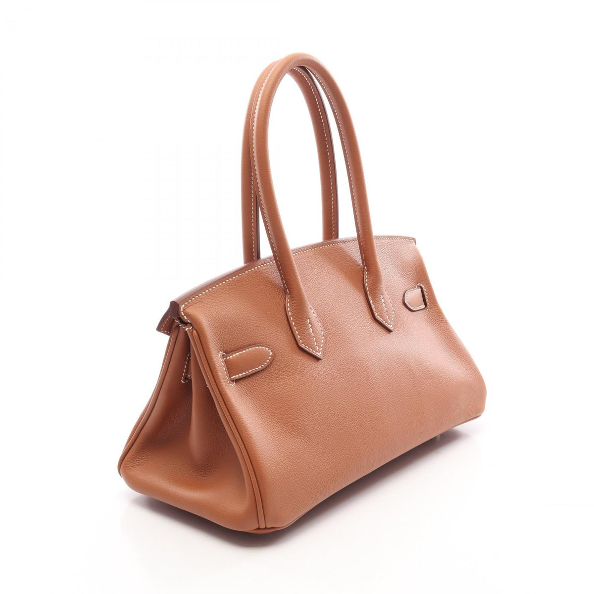 HERMES Shoulder Birkin Gold Shoulder Bag Brown Evercolor leather Other�Evercolor leather 2120100039255
