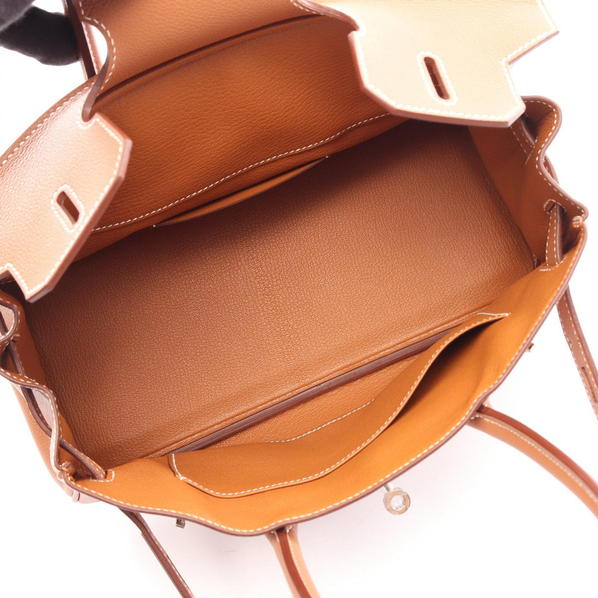 HERMES Shoulder Birkin Gold Shoulder Bag Brown Evercolor leather Other�Evercolor leather 2120100039255